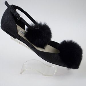 Jimmy Choo Fox Fur Flats